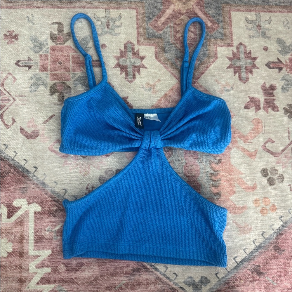 H&M Vibrant Blue Knit Top
